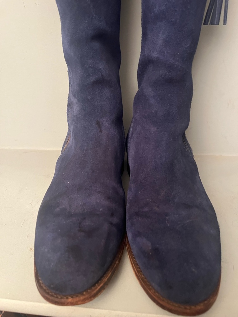 Spanish Boot Company Blue Suede Boots- Size 39 - Picture 5 of 14